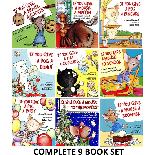 If You Give a Mouse a Cookie Series: 9 Book Set