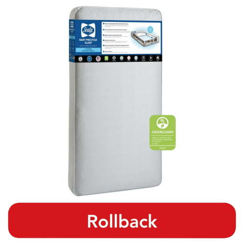 Sealy Baby Prestige Sleep Ultra-Premium 2-Stage Antibacterial, 204 Coil, Baby Crib & Toddler Mattress