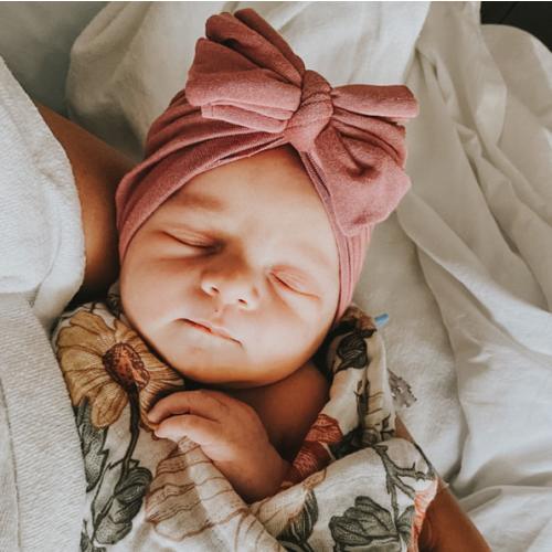 Nella | Mauve | Classic Headwrap – Bunny Knots