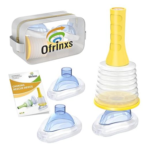 Choking Rescue Device, FSA/HSA Eligible Anti-Choking Device for Kids and Adults, Portable Emergency Airway Suction Device for Home & Travel
