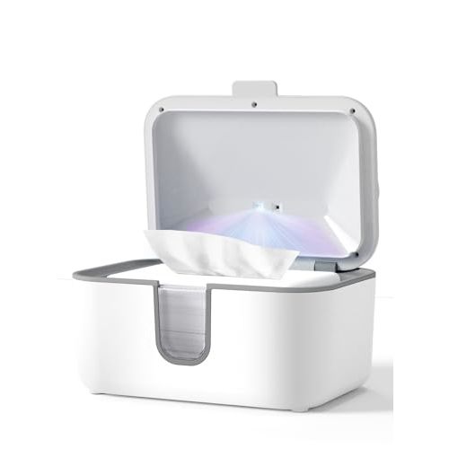 MOMYEASY Baby Wipe Warmer, Surround Even Heating Baby Wet Wipes Dispenser, Diaper Wipe Warmer with Temperature Display and Night Light
