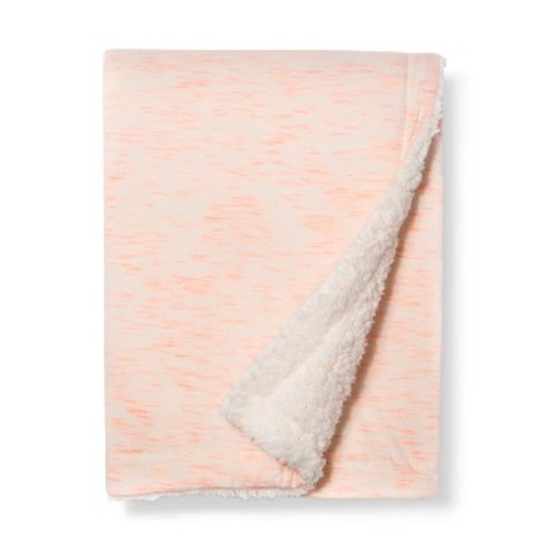 Jersey Knit Blanket Spacedye - Cloud Island™ Moxie Peach
