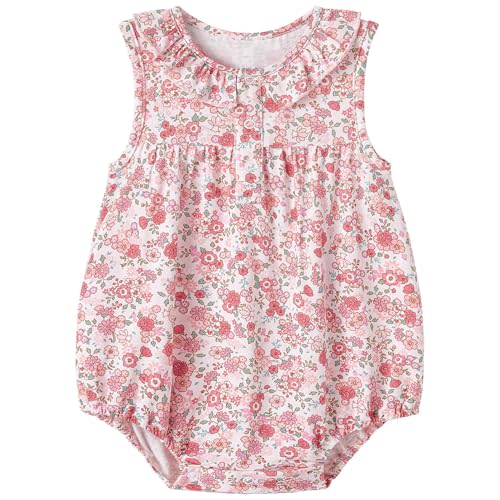 pureborn Baby Girls Boys Bodysuit Super Soft Cotton Romper 0-24 Months