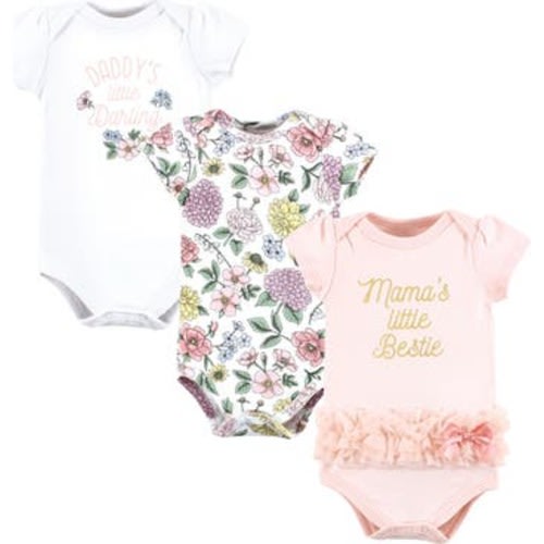 Cotton Bodysuits 3-Pack, 6-9M