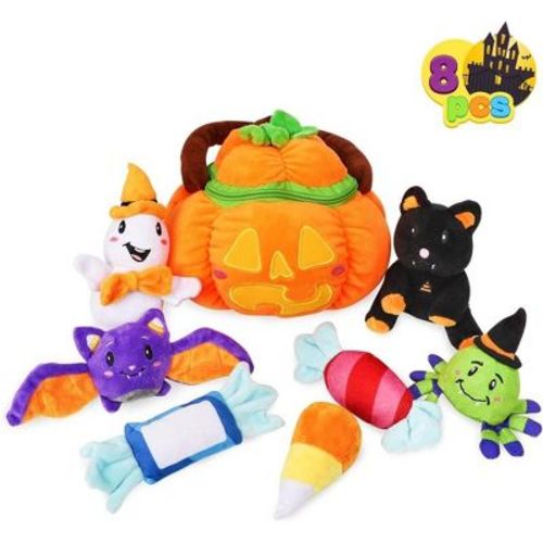 SYNCFUN 8 Pcs Baby's Pumpkin Halloween Playset, Goodie Bags Fillers, Halloween Party Decoration, Prizes and Gifts for Kids