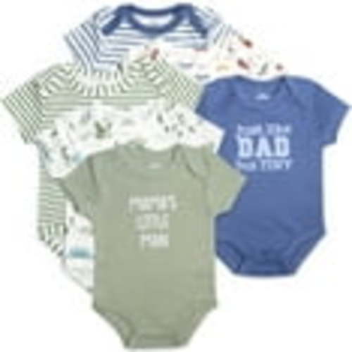 Baby Essentials Baby Boys of 6 Months Mama’s Little Man Just Like Dad 6 Piece Bodysuit Set