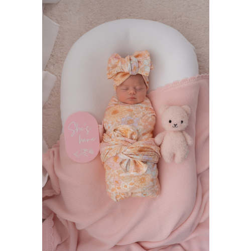 Hospital Swaddle Set | Pastel Bloom – Little and Fern