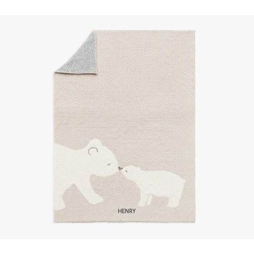 Fuzzy Bear Baby Blanket