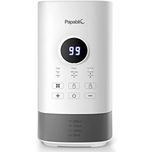 Papablic Baby Bottle Warmer Pro with Unique Prevent Overheating System, Milk Warmer for Breastmilk and Formula, with Digital Timer and Automatic Shut-Off