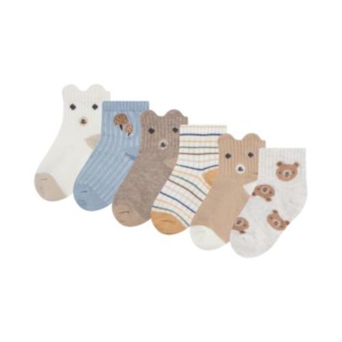Baby "Forest Friends" Socks 6-Pack