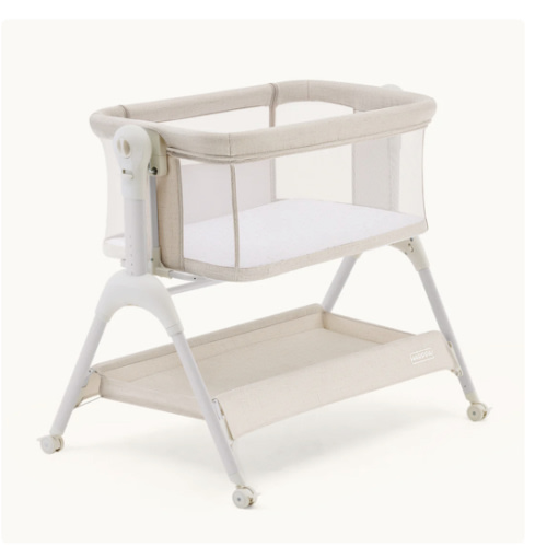 HARPPA Cuddly Sway | 3-in-1 Rocking Baby Bassinet & Bedside Sleeper with Anti-Reflux Mattress for Newborns | Attaches to Bed, Adjustable Height, Tool-Free Setup, Portable Wheels, CPSC Certified, Gentle Rocking Motion | Ideal for Infants, Safe Co-Sleeping