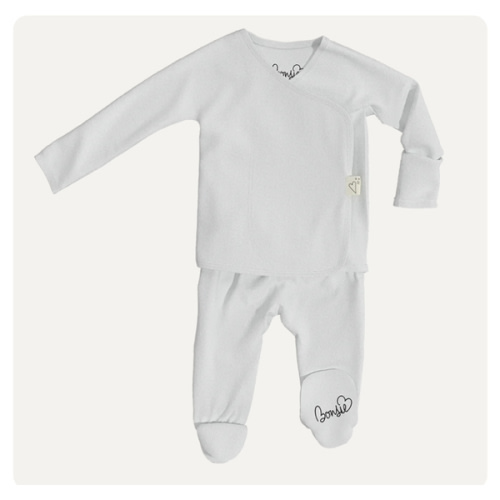Footie - Milk – Bonsie Skin to Skin Babywear