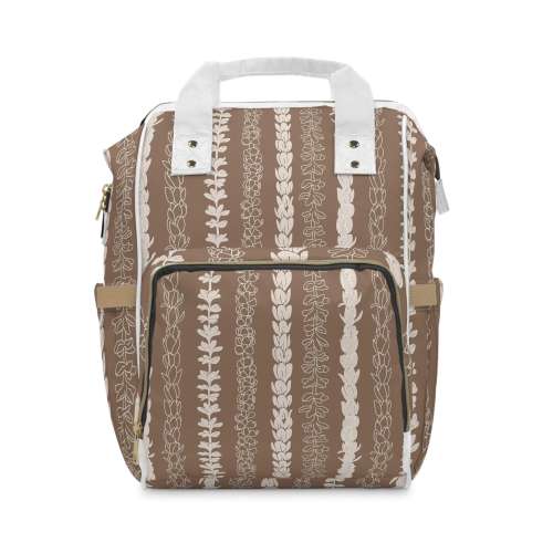 Pua Lei Multifunctional Diaper Backpack, Puakenikeni, Pakalana, Plumeria