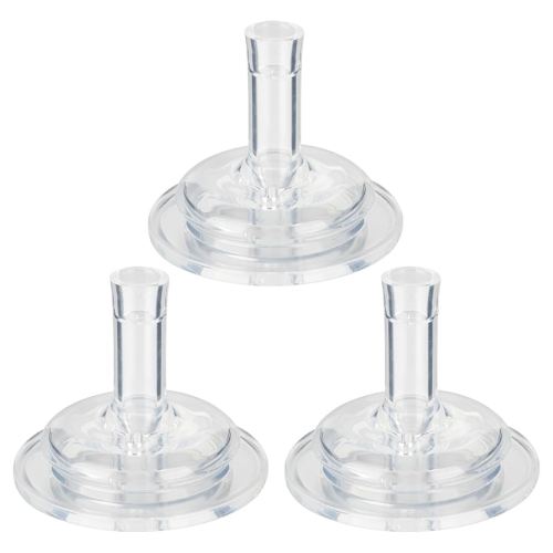 Straw Cup Nipples for Mam Baby Bottles, Soft 100% Silicone Sippy Straw Nipples, 8m+, Variable Flow, 3 Count