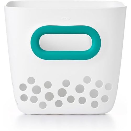 OXO Tot Bath Toy Bin, Teal, 1 Count (Pack of 1)
