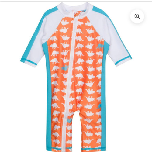 Sunsuit - Long Sleeve Romper Swimsuit | "Dino-Mite"