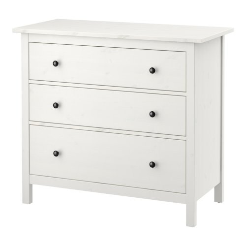 HEMNES 3-drawer dresser - white stain 42 1/2x37 3/4 "