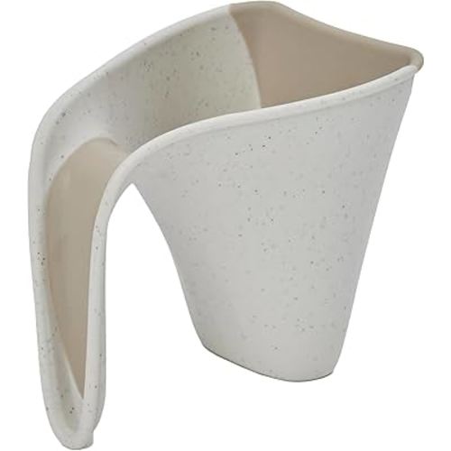 ECO Bath Rinse Jug | Soft Rim Baby & Toddler Shampoo Rinser | Bath Hair Rinsing Cup | Hair Wash Jug with Handle | Essential Bath Accessories | Cookies & Cream Colour