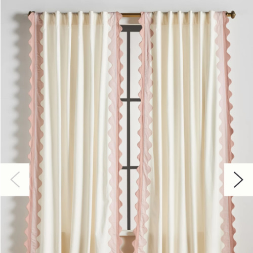 Maeve Scalloped Cotton Curtain | AnthroHome