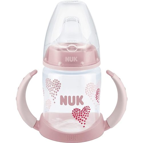 NUK Small Learner Tritan Cup, 5 oz, 6+ Months – BPA Free, Spill Proof Sippy Cup - Hearts - 1 Pack