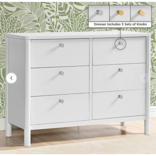 Brooks 6 Drawer Dresser with Interlocking Drawers