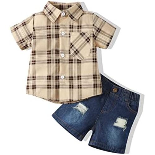 Toddler Baby Boy Clothes Summer Outfits Cotton Short Sleeve T-Shirt Dinosaurs Shorts Set Boy Clothes Outfits Set