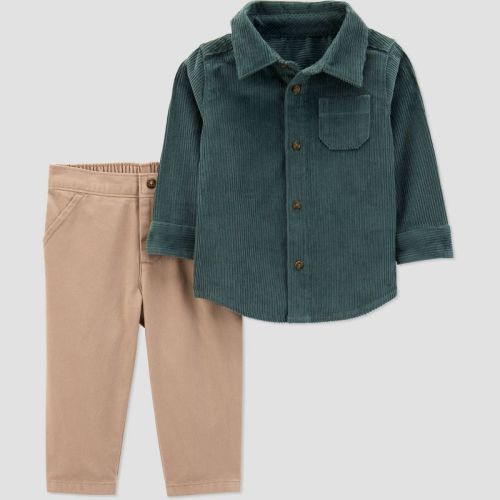 Carter's Just One You® Baby Boys' 2pc Jacket Set - Green/Khaki
