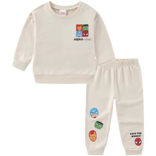 Marvel Avengers Baby Boys 2 Pc Sweatshirt and Fleece Pants Set for Infants