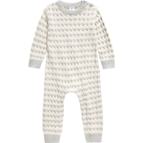 Cable Sweater Romper, 3M