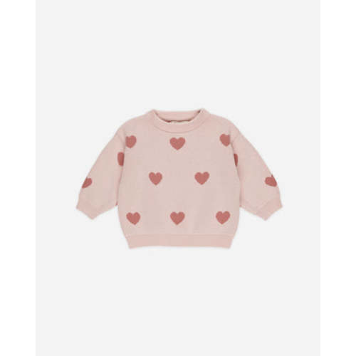 Heart Knit Sweater || Bubblegum