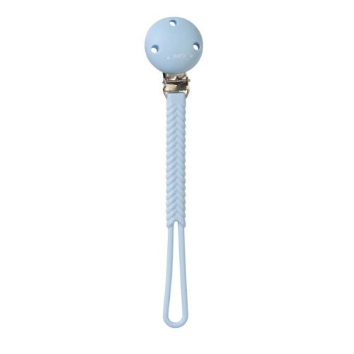 SARO Braided Silicone Pacifier Holder: BPA-Free Baby Pacifier Clip & Teether Chain