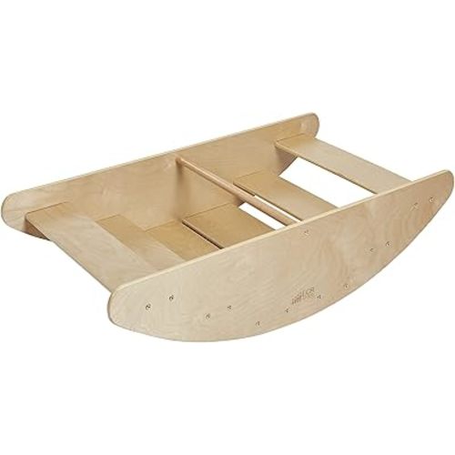 ECR4Kids Rocking Boat and Steps, Play Center, Natural