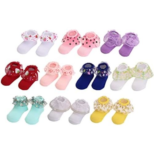 Toptim Newborn Baby-girls Socks and Bow Infant Toddler Ankle Socks