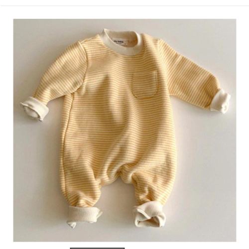 Striped Round Neck Onesie – Teeny Mini Me