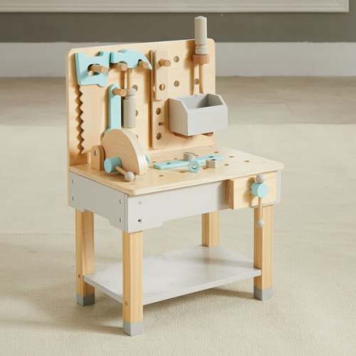 Little Builder Workbench, Natural - Wonder & Wise by Asweets | Maisonette