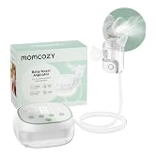 Amazon.com : Momcozy Nasal Aspirator for Baby, 【Hospital-Grade】 70 KPa, 9 Levels | Strong Suction Nose Sucker, 9 Adjustable Levels Electric Nasal Aspirator for Toddler & Newborn, Soft Light & Lullabies,Green : Baby