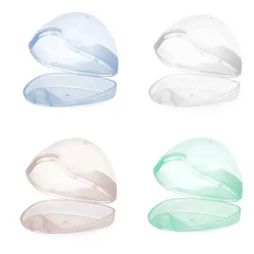PandaEar Pacifier Nipple Holder Case Container Boxes (4 Pack)| Universal Accessories Holders| Travel Cases| BPA Free