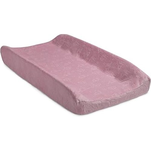 Serta Perfect Sleeper Contoured Changing Pad with Plush Cover, Pink
