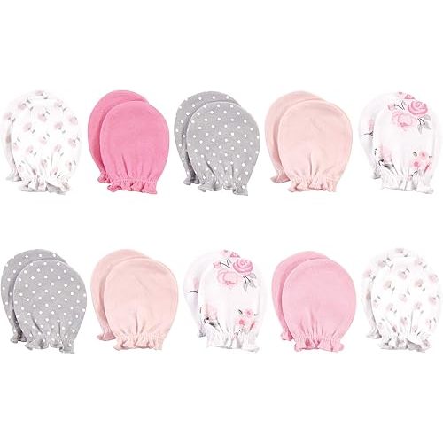 Hudson Baby Unisex Baby Cotton Scratch Mittens