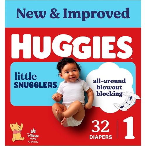 Huggies Little Snugglers Diapers Size 1, 96 Count