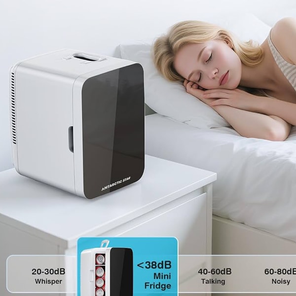 Compact Mini Fridge for Bedside Bottles