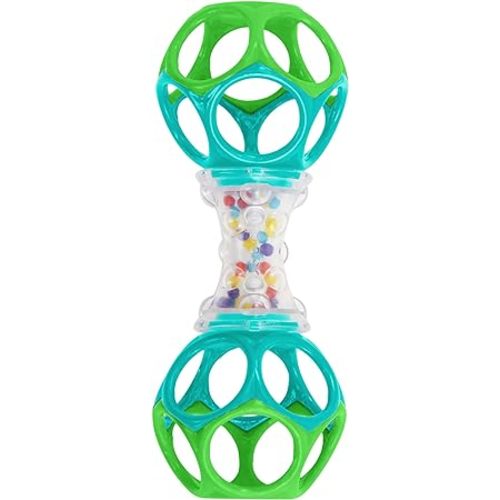Bright Starts Oball Shaker Rattle Toy, Ages Newborn Plus