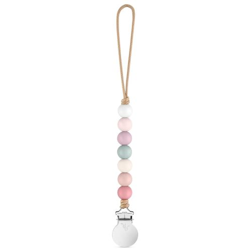 Ryan & Rose Pacifier Clip Georgia - Silicone Pacifier Clip Baby boy Baby Girl Binky paci Clip Baby Pacifier Holder binkie Clip Binky Clips Newborn Baby Care Baby Pacifier Clip (Blossom)