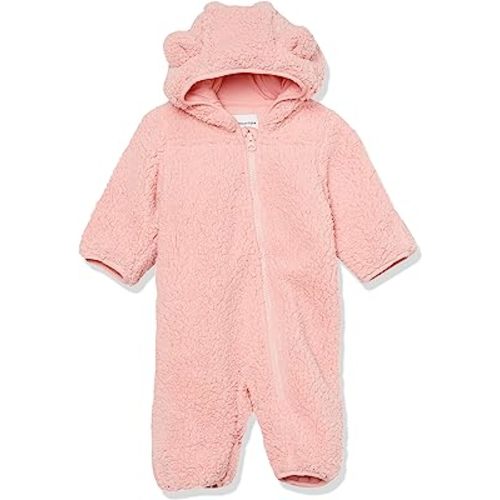 Amazon Essentials Unisex Babies' Sherpa Fleece Bunting Suit