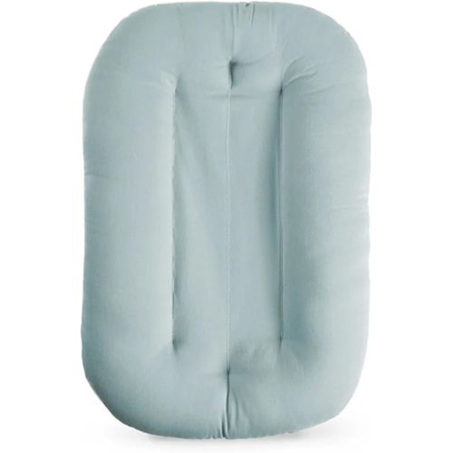Baby Lounger for Newborn, Bionic Design Baby Lounger, Soft Organic Cotton Breathable Lounger for Infants 0-18 Months (Grayish Blue)
