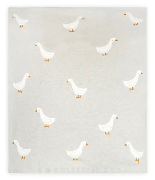 ORGANIC Cotton Duck Waddle Knit Baby Blanket