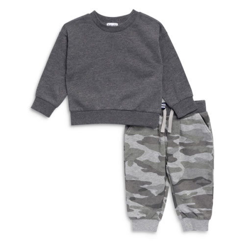 Boys' Sweatshirt & Camo Jogger Pants Set - 6-12 month