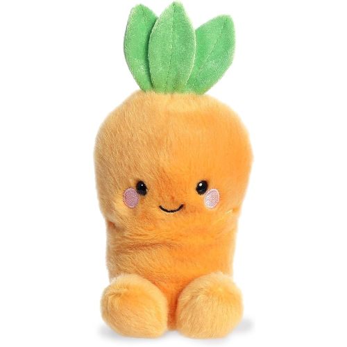 Aurora® Adorable Palm Pals™ Cheerful Carrot™ Stuffed Animal - Pocket-Sized Play - Collectable Fun - Orange 5 Inches