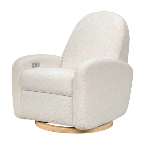 Babyletto Nami Power Recliner - Swivel Nursery Glider with USB Port - Electric Recliner Chairs for Adults - GREENGUARD Gold Certified - 270° Reclining Rocking Chair for Nursery & Living Room - Ivory