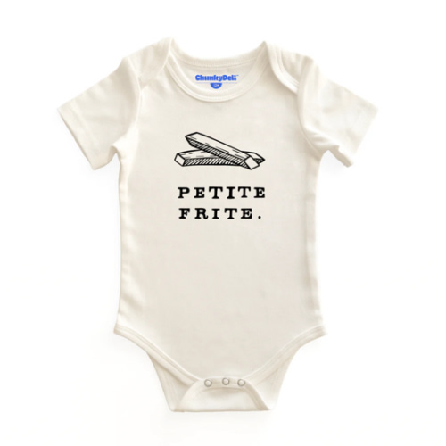 Petite Frite Baby Bodysuit | 100% Cotton & Machine Washable – Chunky Deli